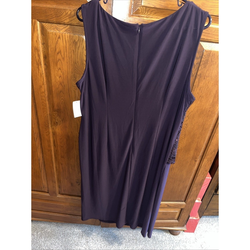 NWT Summer Wedding 16w Mother Of The Bride Dress No Jacket Purple with Sequins - Picture 5 of 5